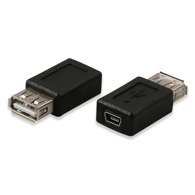 2 Pieces Onvian USB 2,0 type A Female to Mini USB 5 Pin B гнездовой разъем конвертер синхронизированный для передачи данных зарядный адаптер - Цвет: 2 Pieces