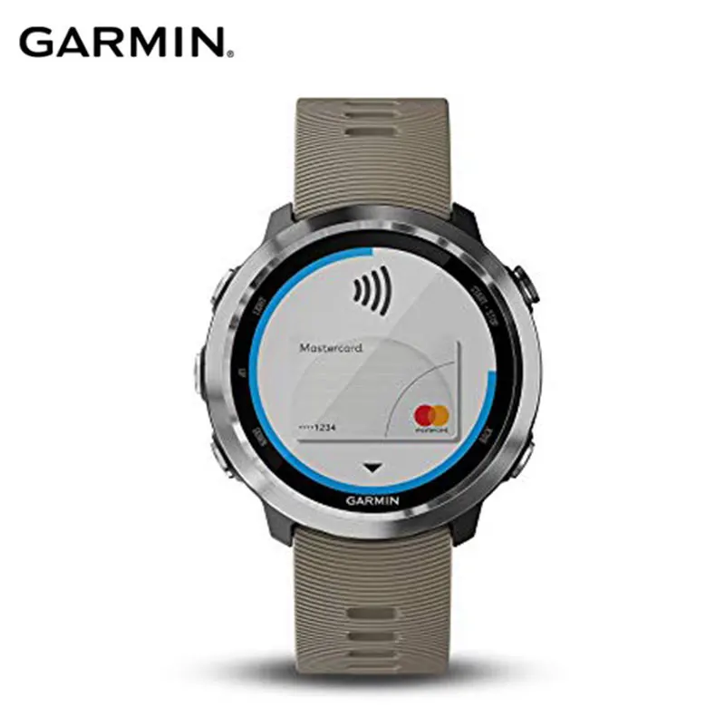 Серый gps smart watch Garmin Forerunner 645, часы для бега с gps оплатить nfc-платежей на запястье, с экраном сердцебиения, умные часы, для мужчин - Цвет: Серый