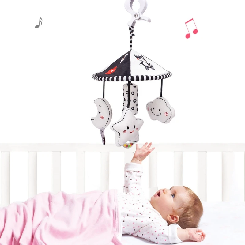 

Baby Stroller Rattle Toy Crib Cot Pram Hanging Pendant Plush Hand Bell Infants Sensory Toys Shower Gifts H055
