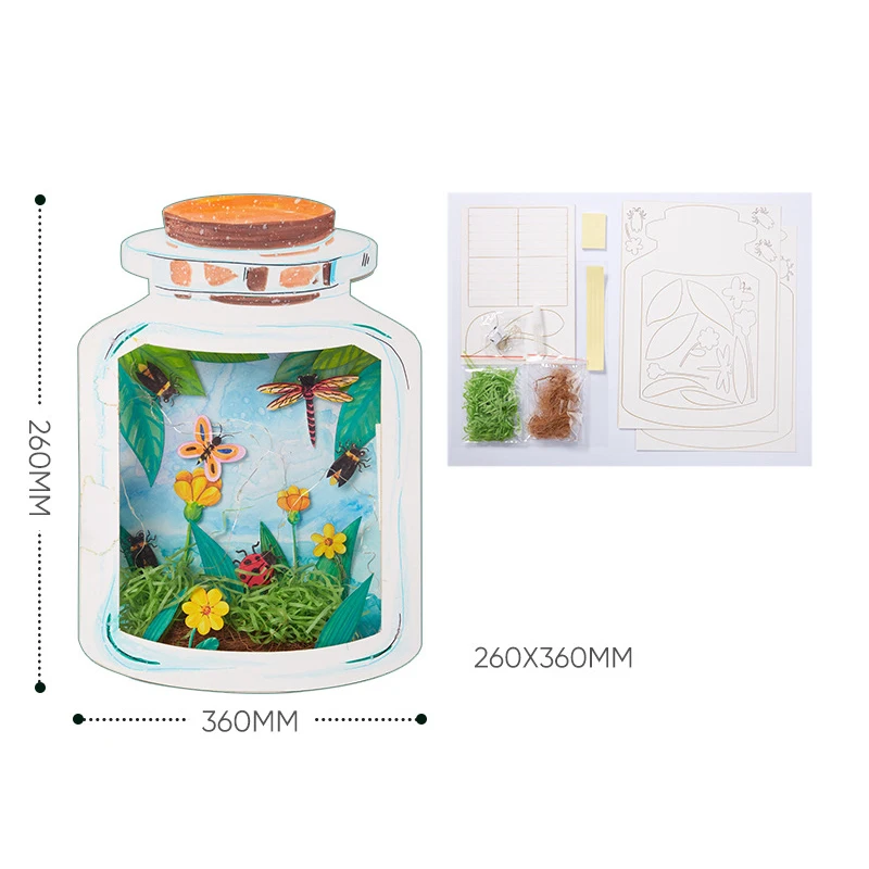 

Kids DIY Handmade Craft Toys Handmade Materials Package Drawing Educational Toys The World In The Bottle Birthdays Gift