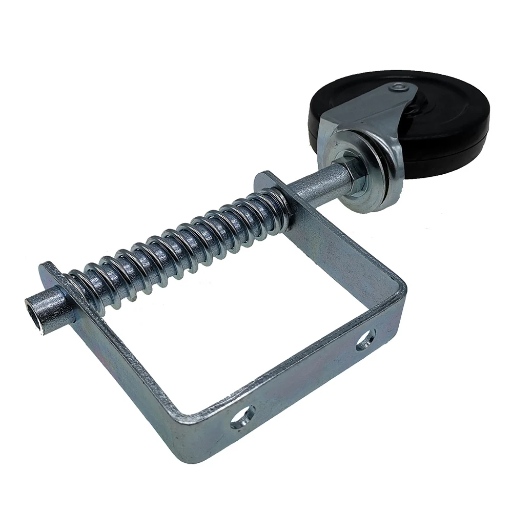 4inch Rubber Mute 60KG Load Capacity Spring Loaded Gate Door Wheel Caster Roller Home Slider accessories | Обустройство дома