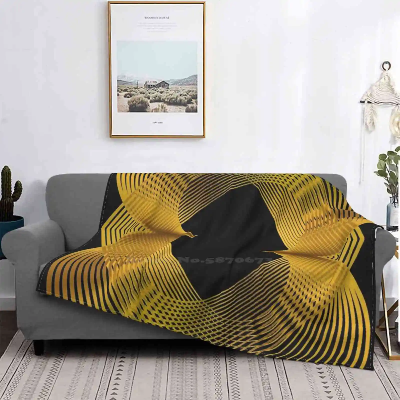 

Золотое геометрическое современное одеяло R Кондиционер мягкое одеяло геометрический R Rt Золотое современное искусство мягкое шикарное Ele