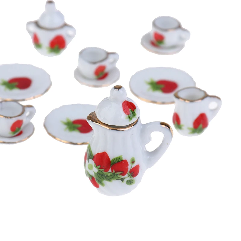 Горячая Распродажа 15 шт./компл. 1:12 миниатюрная посуда для кукольного домика