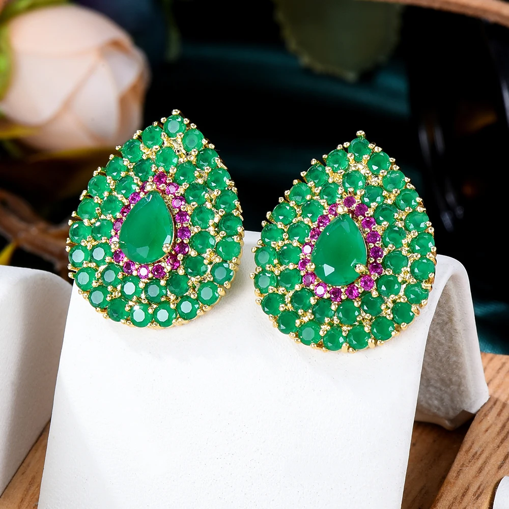 

Soramoore серьги 2021 тренд Luxury Romantic Pendant Earrings High Quality Fashion Fine Jewelry For Women Wedding High Quality