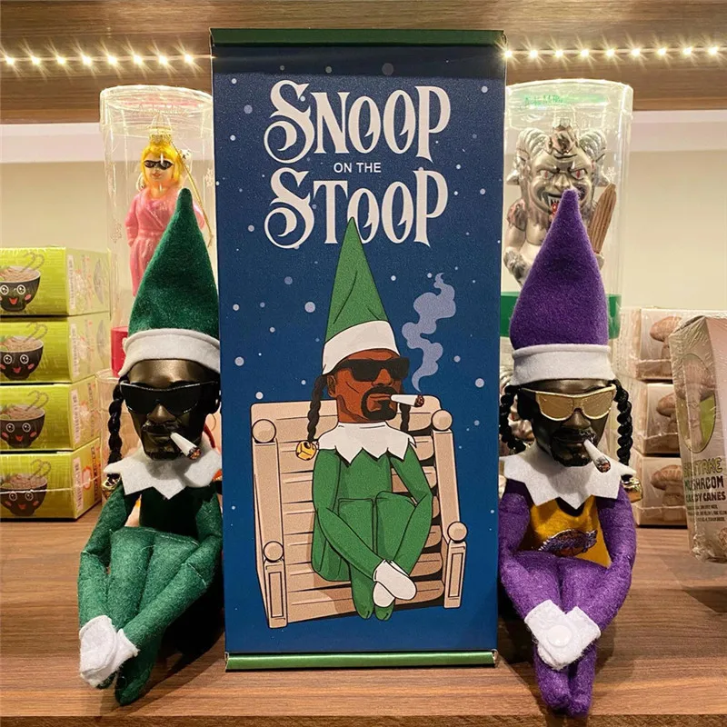 Рождественская плюшевая кукла-эльф Snoop On A Stoop непослушная игрушка мягкая
