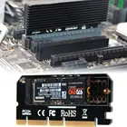 PCI-E 3,0 16x M.2 адаптер алюминиевый корпус светодиодный твердотельный накопитель карта расширения компьютерный адаптер Высокоскоростная передача