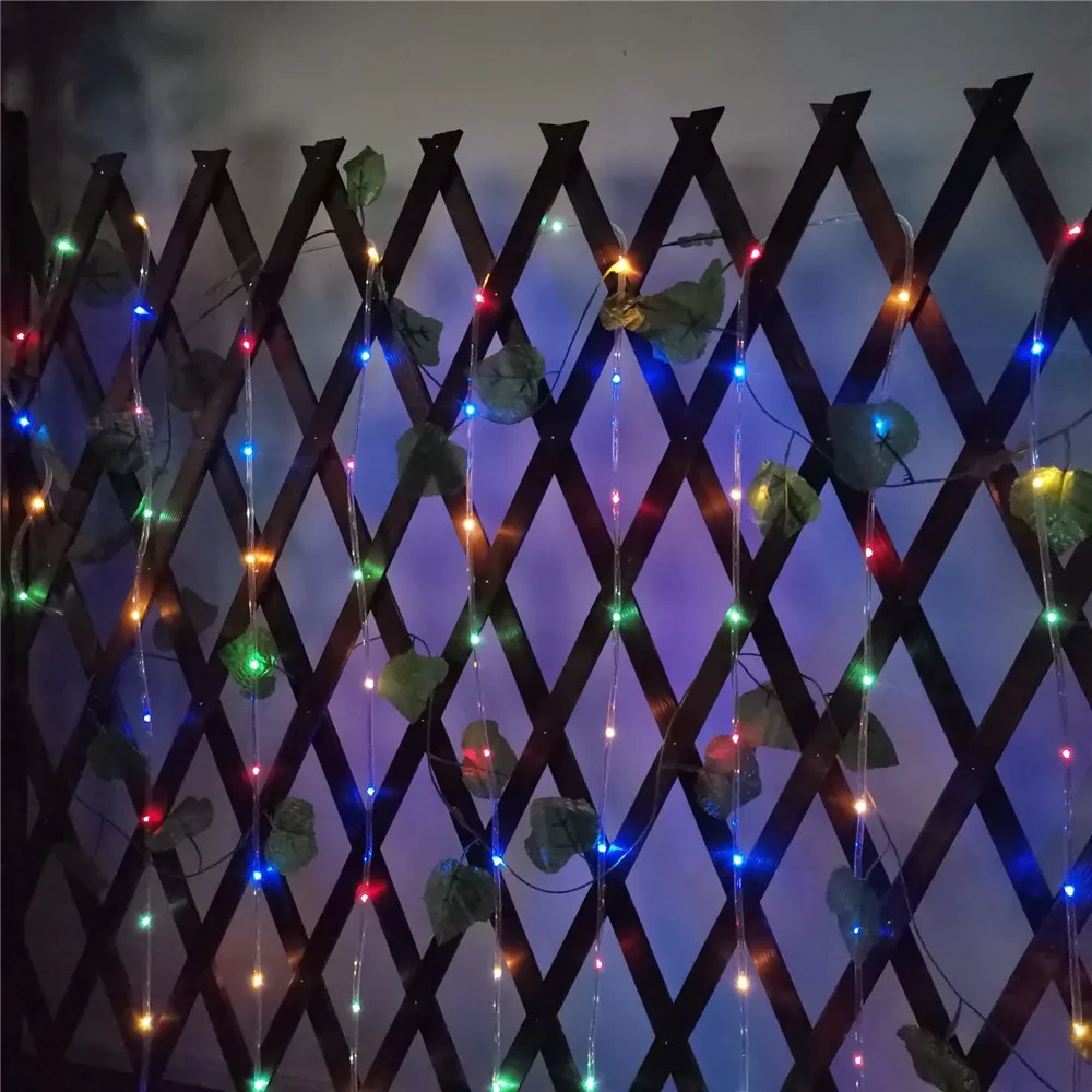 50/100 LED солнечный светильник, уличный веревочный трубчатый Сказочный светильник, водонепроницаемый светильник для праздника, вечеринки, свадьбы, дома, Декоративный Рождественский светильник