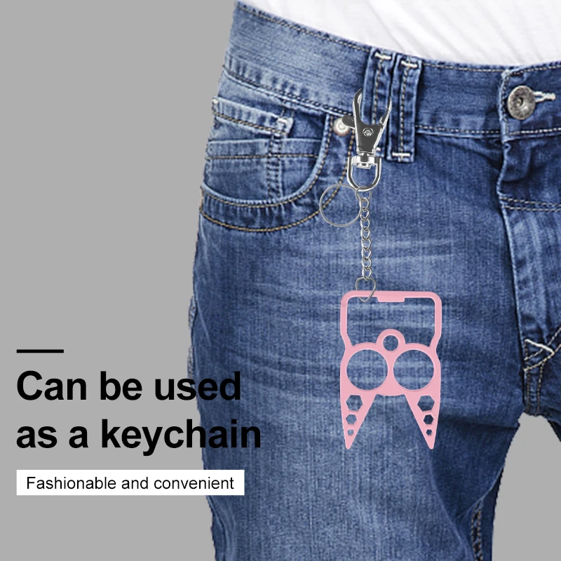 

Multifunctional Cat Paw Opener Self-Defense Keychain Outdoor Device For Bottle Opener Hexagon Wrench Kitchen Tools