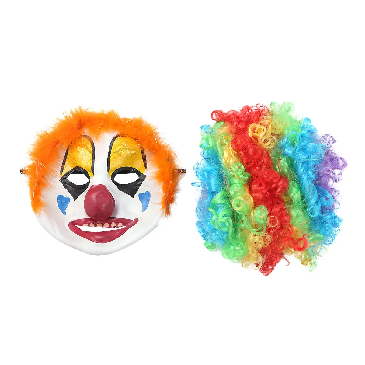 Комплект из 2 предметов для взрослых и детей страшная маска клоуна латексная лица