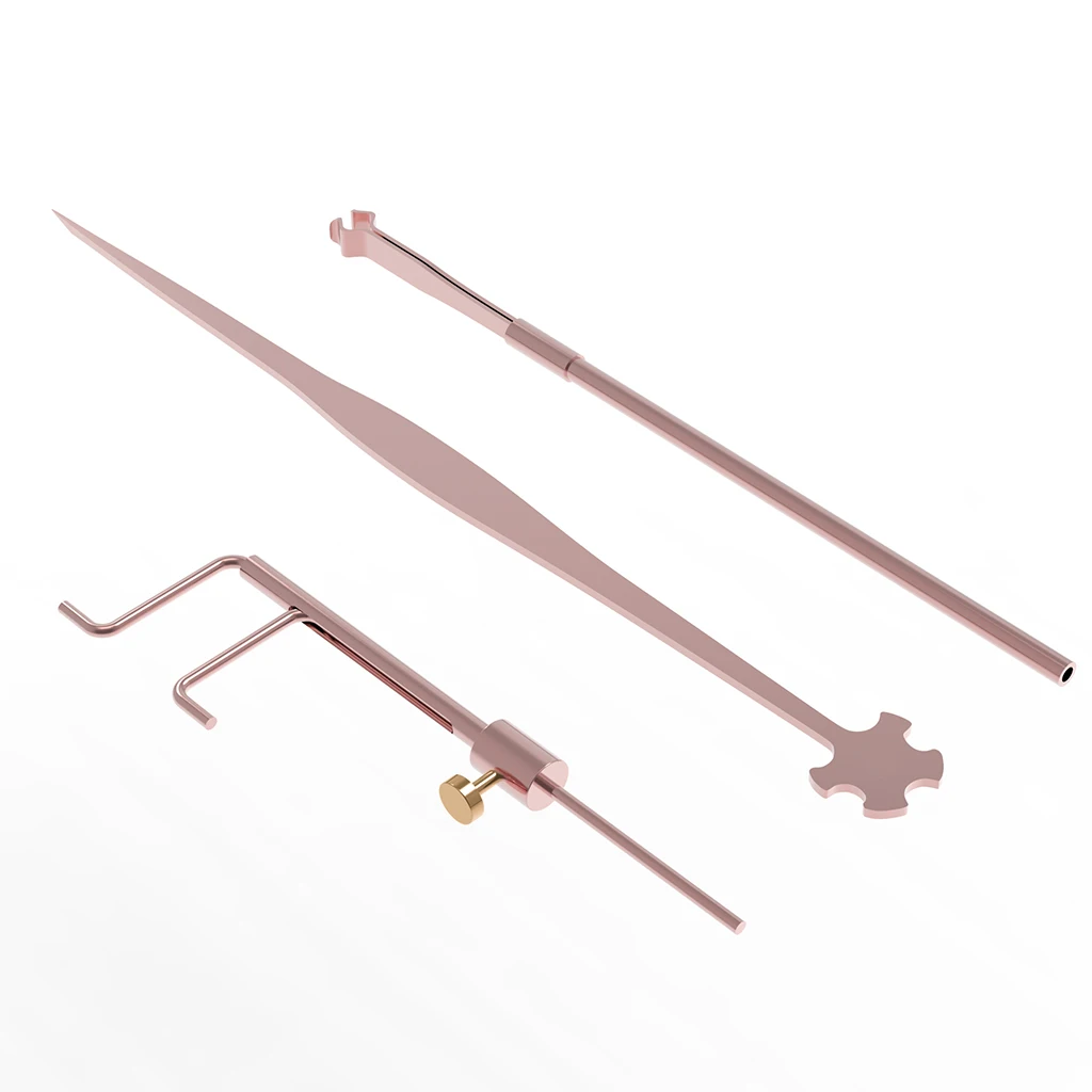 

3pcs /Set Violin Sound Post Gauge Sound Post Retriever Sound Post Setter Violin Parts Luthier Tool Rosegold Color