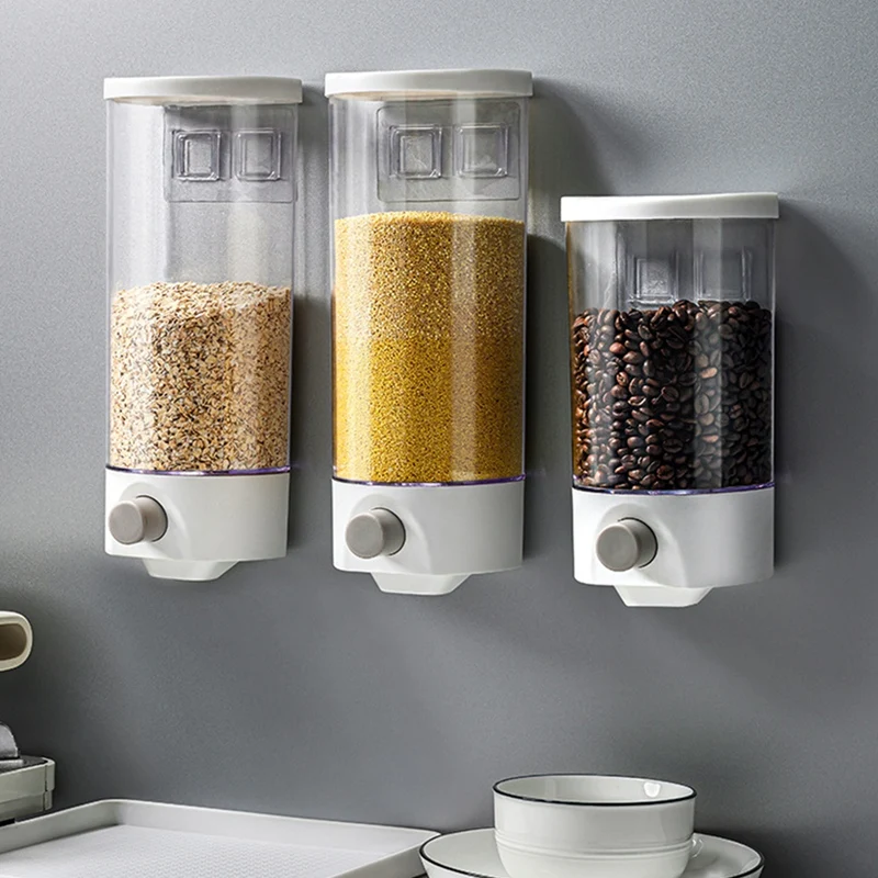 

Wall-Mounted Miscellaneous Grains Tank Transparent Pressed Snack Dried Fruit Sealed Tank Moisture-Proof Storage Tank