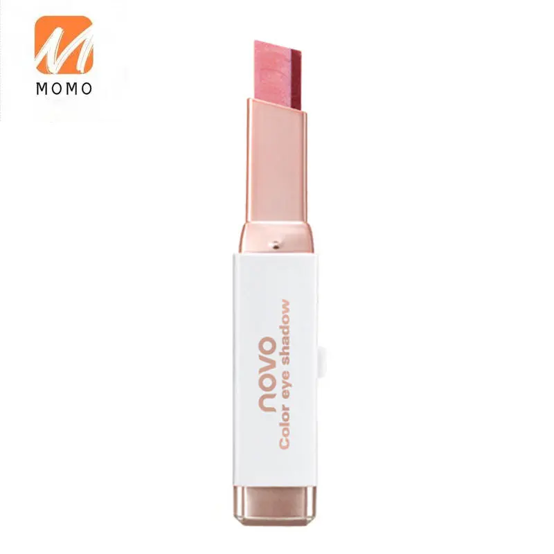 

Two-Color Lazy Eye Shadow Stick Female Waterproof Not Smudge Beginner One Touch Molding Shimmer Eyeshadow Earth Color Gift