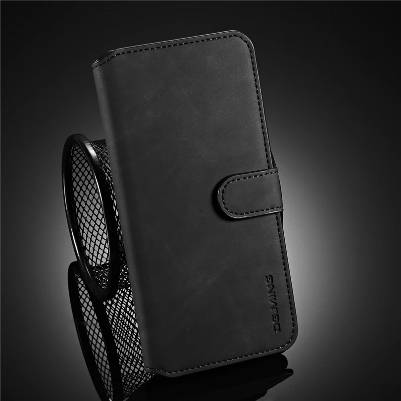 Kickstand Flip Leather TPU Phone Case For Huawei P30 P20 Lite P Smart Business Retro Matte Cover Y5 Y6 Y9 2019 | Мобильные телефоны