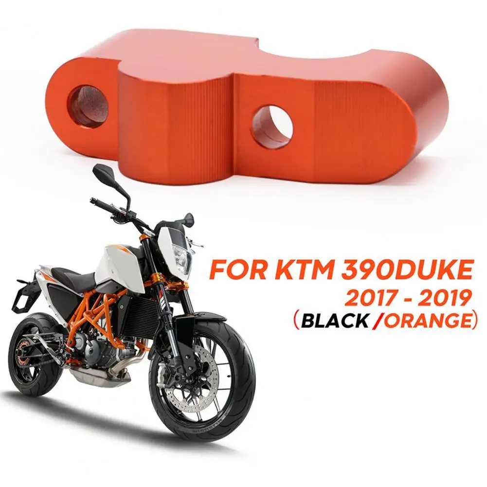 

2Pcs Sturdy Handle Bar Clamp Easy Installation Anti-corrosive Metal Motorcycle Handlebar Riser for KTM-Duke 390 2017-2019