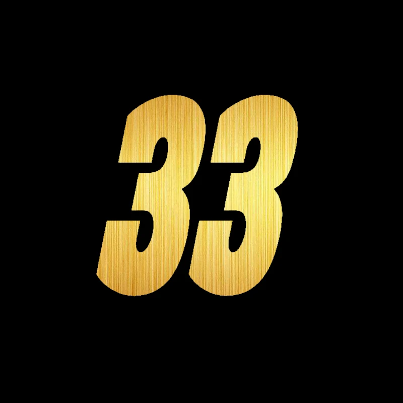 Виниловые наклейки и Переводные картинки для автомобиля Lucky Number 33 креативные