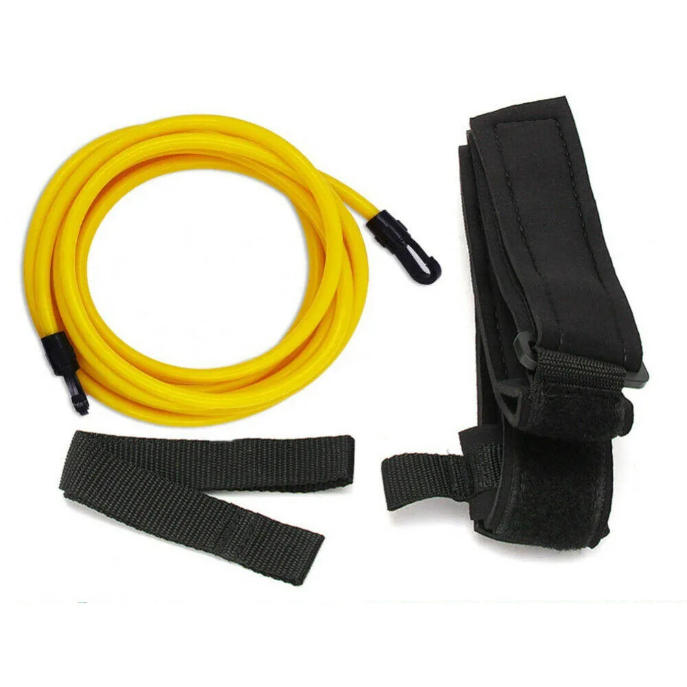 

4pcs Swim Training Belt Swim Bungee Cords Resistance Bands Swim Tether Stationary Swimming Swim Harness Static Swimming Belt Set
