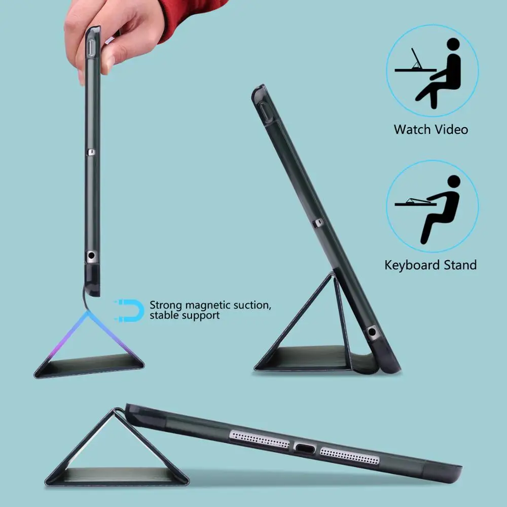 Для iPad Pro 10,5 чехол с карандашом для iPad Air 3 чехол, GOOJODOQ ультра тонкий легкий чехол для iPad Air 3 Чехол
