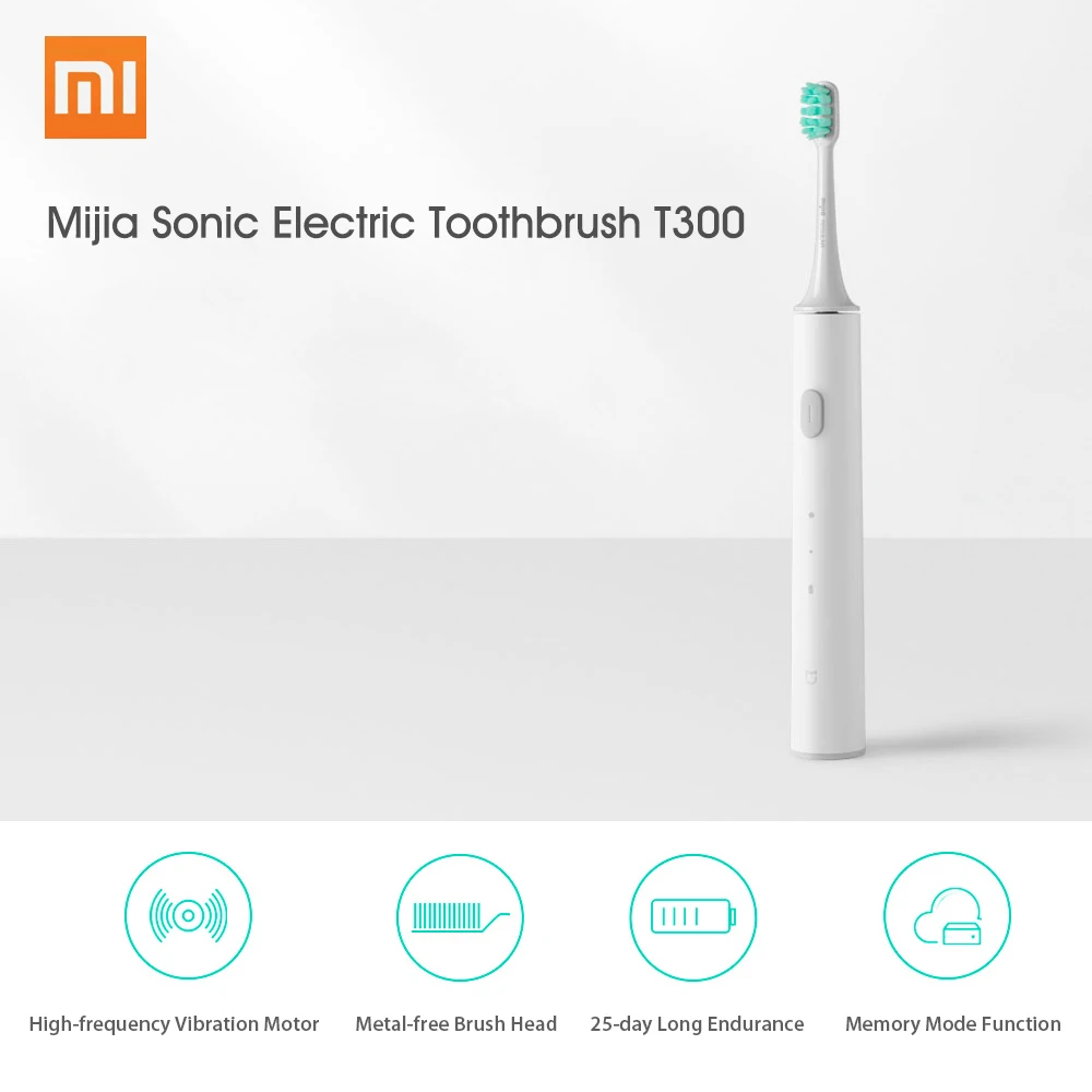 Электрическая зубная щетка Xiaomi Mijia Sonic T300 USB ультразвуковая Водонепроницаемая