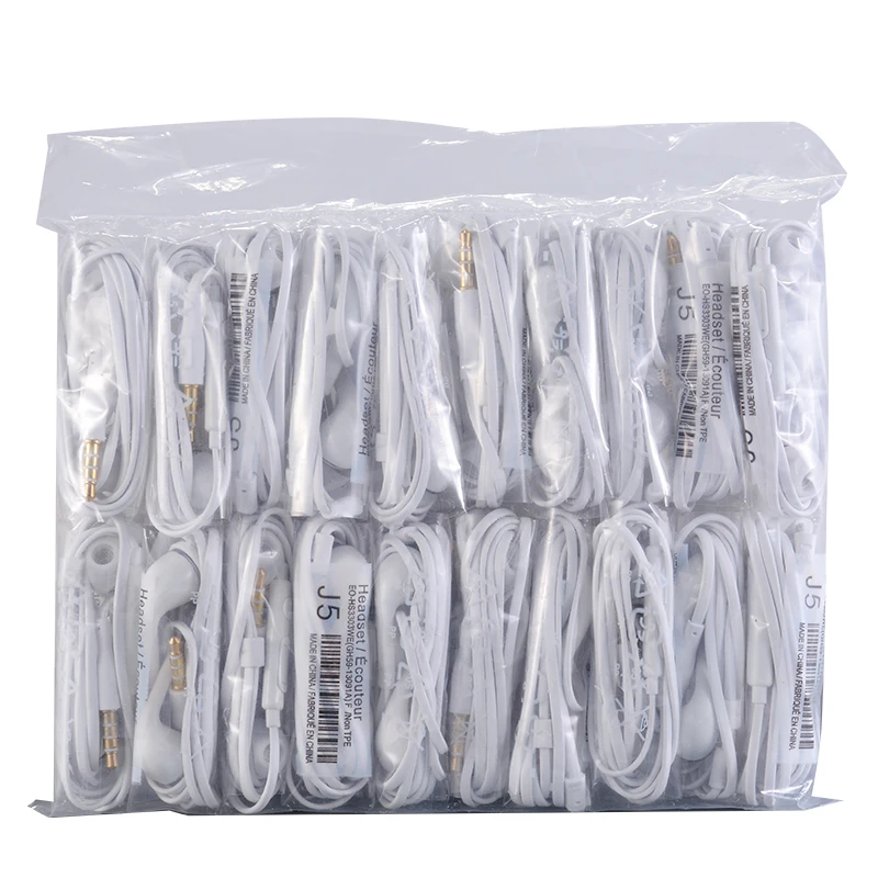 Auriculares internos AAAA J5, manos libres con micr&oacute;fono para tel&eacute;fonos Samsung HTC Xiao mi, 200 unids/lote-0