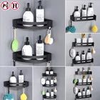 Алюминиевая Полка для ванной комнаты, туалета, кухни, треугольная полка для хранения полотенец, настенная подвеска, аксессуары для ванной комнаты