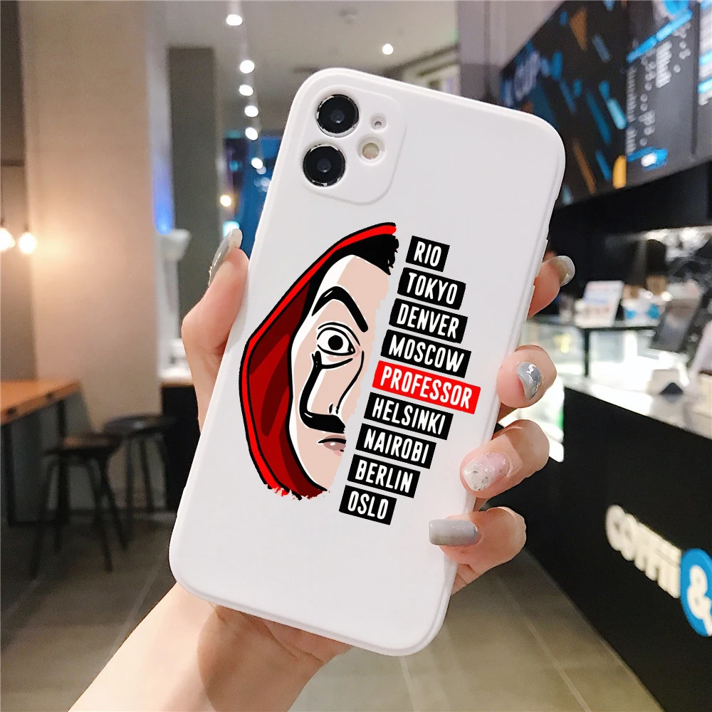 

PUNQZY Soft TPU Spain TV After The Paper Hack Case For iPhone 12 11 Pro Max 7 6S 8Plus SE 2020 XR XS MAX Black Drop Resistant
