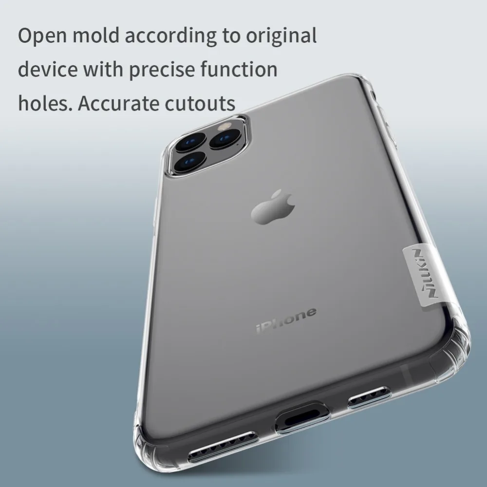 Для iPhone 11 Pro Max X XR XS Max чехол Nillkin мягкий тонкий из ТПУ чехол для телефона Силиконовая задняя крышка для iPhone 8 7 6 6s Plus 5S SE чехол