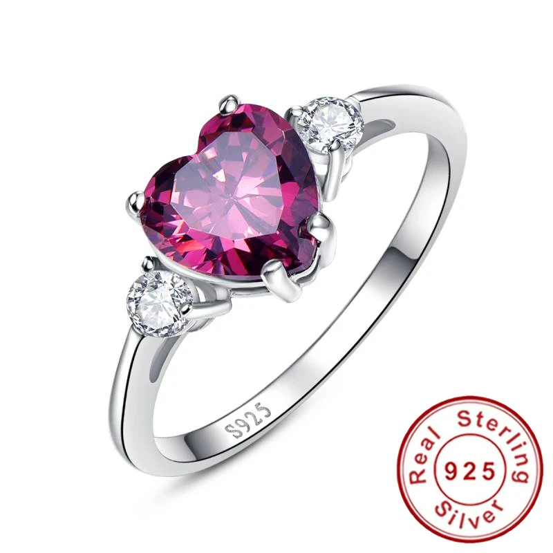 Кольцо в виде сердца искусственное серебряное обручальное кольцо потрясающий