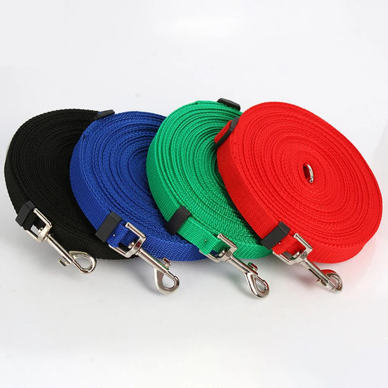 

3M/4M/ 6M/9M/10M /15M /20M /30M/50M collars for big dogs Nylon rope, long leash for dogs, pet puppy training lead rope Width 2.5