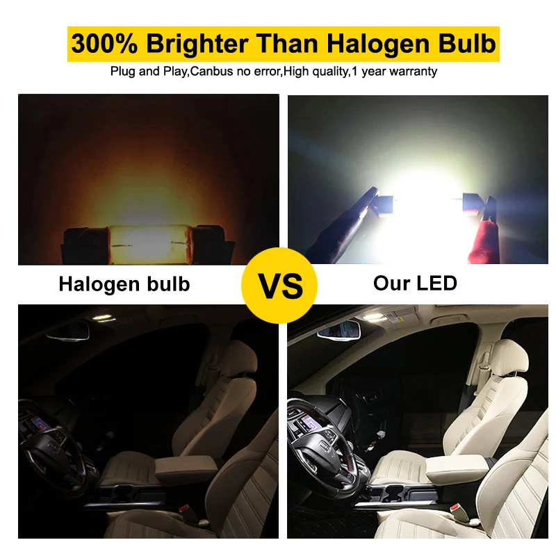 Светодиодная лампа Canbus для салона KIA Soul AM PS 2009-2016 2017 2018 2019 2020 2021 2022 - купить по