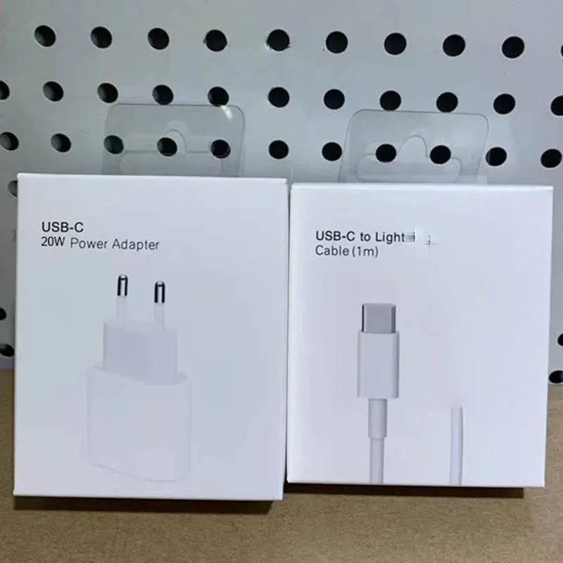 

Original 20W For iphone 12 ChargerUSB C C2L Adapter Travel PD fast charger QC 3.0 Cable for iPhone 12 mini For iPhone 11 Huawei