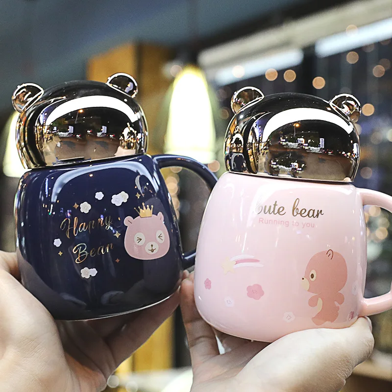 

Simple Super Cup love mark cup student ceramic children lovely portable beauty girl heart cup cute cup