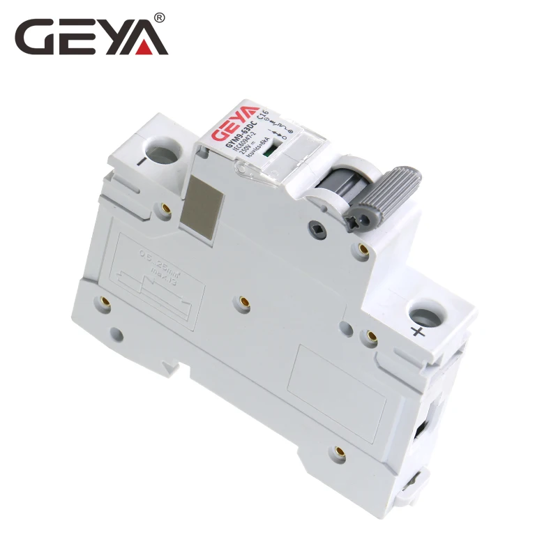 GEYA din рейка DC MCB 6KA 1P 250V Мини автоматический Выключатель 6A 10A 16A 20A 25A 32A 40A 50A