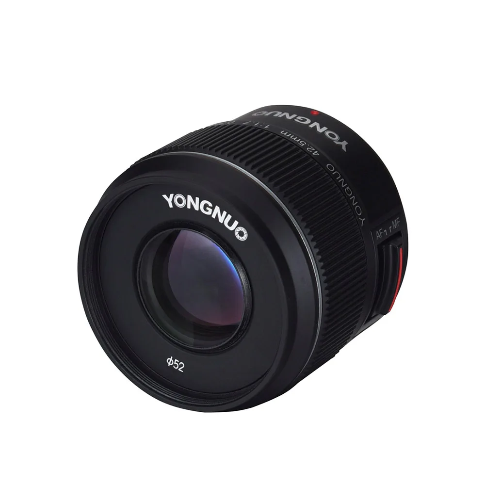 Объектив YONGNUO YN42.5mm F1.7M с большой диафрагмой AF/объектив MF стандартный объектив Prime