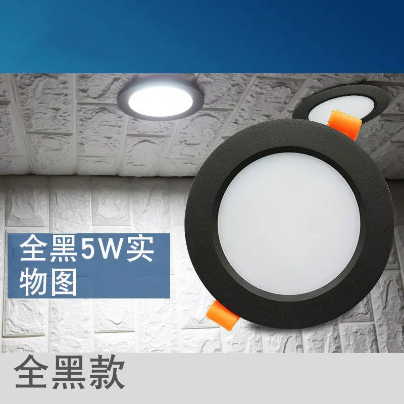 Ультра яркий круглый светодиодный светильник 3 Вт 5 7 9 12 18 Bombillas AC 110 В 220 потолочное