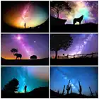 AZQSD DIY масляная краска ing Starry Sky Kit Акриловая Краска на холсте Современная Настенная художественная краска ing по номерам пейзаж домашний декор 50х40см