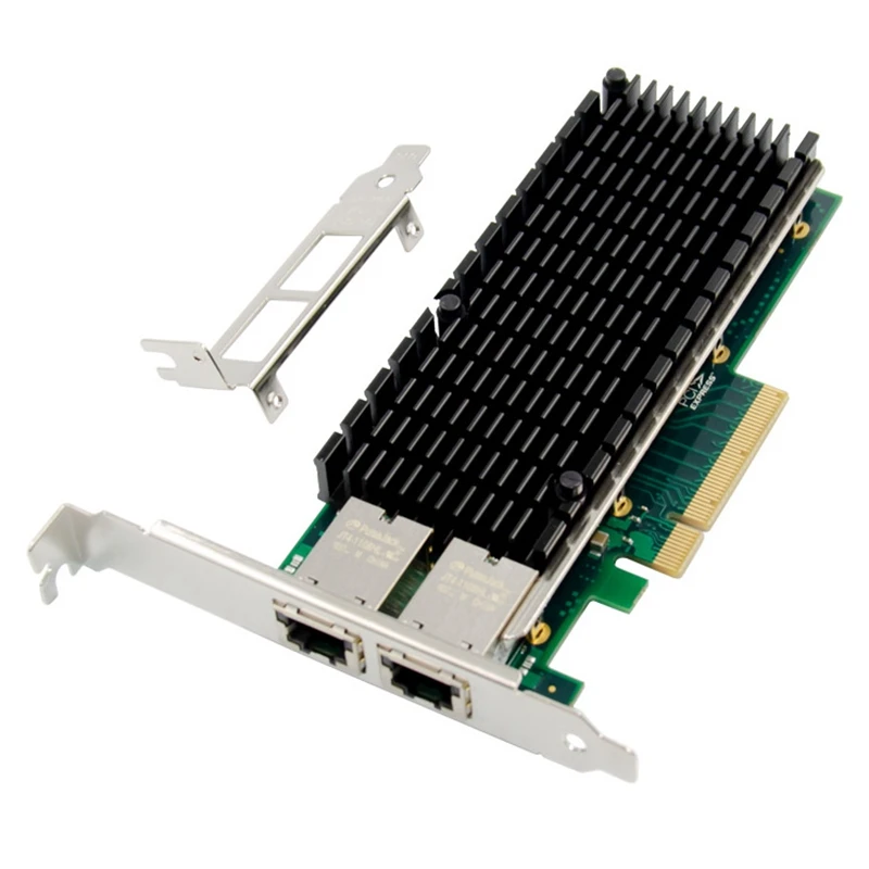 PCIE X8 10 Gigabit Ethernet Electrical Port Network Card Dual-Port 10GbE Server Network Card for PC