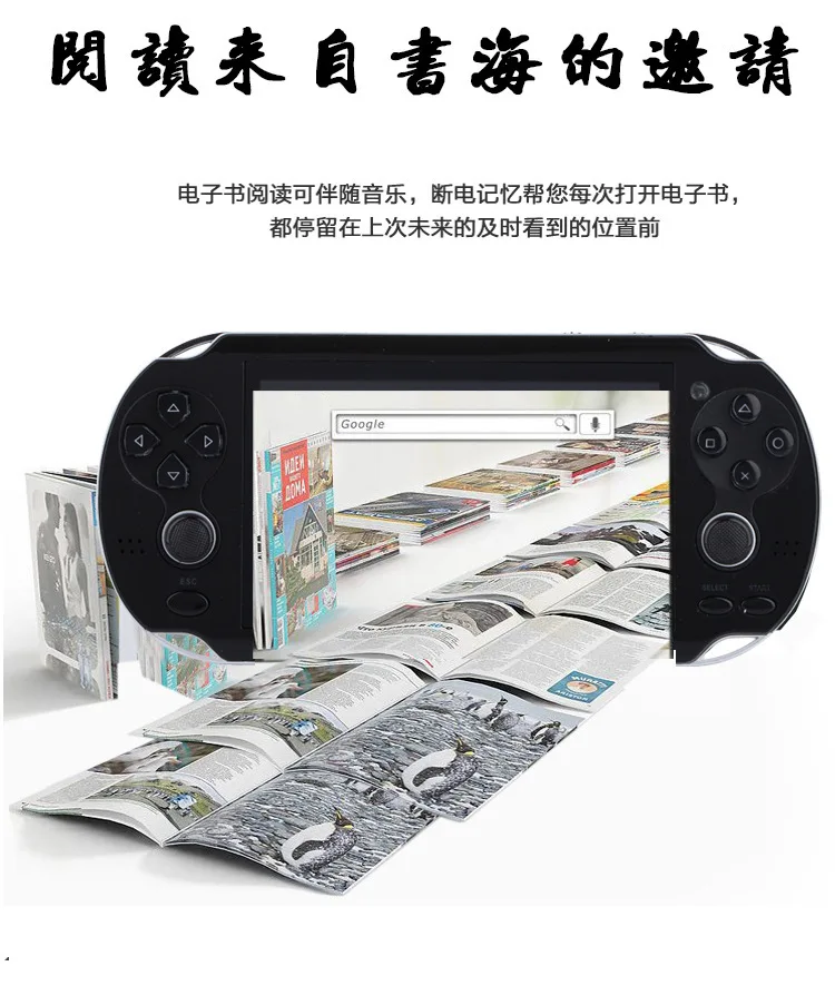 Мини игровая консоль для Playstation игра для psp машина двойной джойстик 4,3 дюймов экран 8G память видео камера MP4