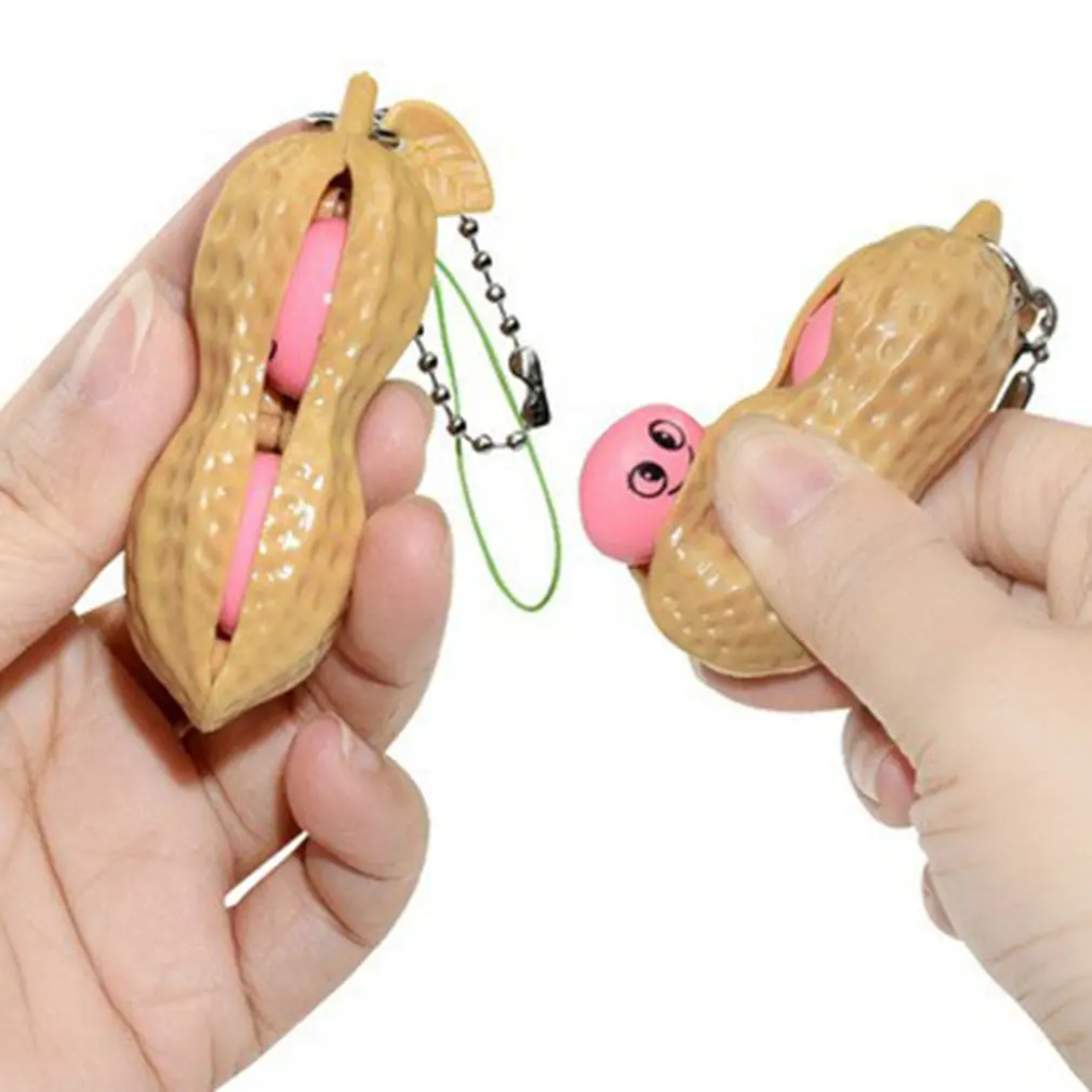 

Fidget Toys Decompression Edamame pop it Squishy Squeeze Peanuts Peas Beans Keychain Cute Stress Adult Toy Rubber Boys Xmas Gift