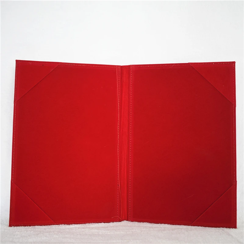 Чистый сертификат синяя красная коричневая бумага A4 книга для речи кожаный