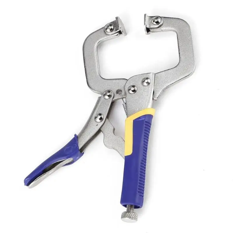 C Clamp 6in Многофункциональные плоскогубцы с плоской фиксацией типа C из углеродистой стали с зажимом из углеродистой стали, сварочный инструмент, регулируемые плоскогубцы - Цвет: C Clamp 6in