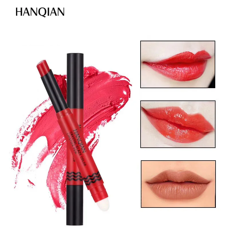 Двойная матовая губная помада профессиональная косметическая водостойкая