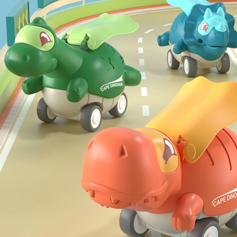 Динозавр игрушечный автомобиль Push and Go автомобили для малышей вытягивающий