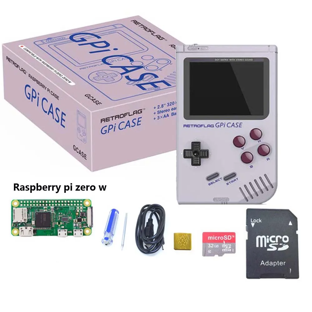 Bundle 1 Retroflag GPi чехол Комплект для Raspberry Pi Zero/Zero W - Цвет: Bundle 1