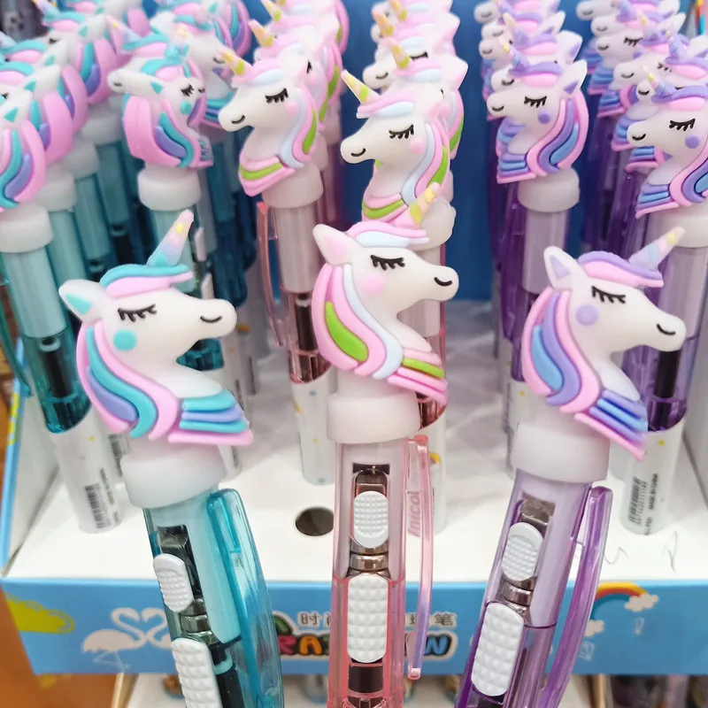 Креативная Милая новая искусственная ручка шариковая с силиконовой головкой и