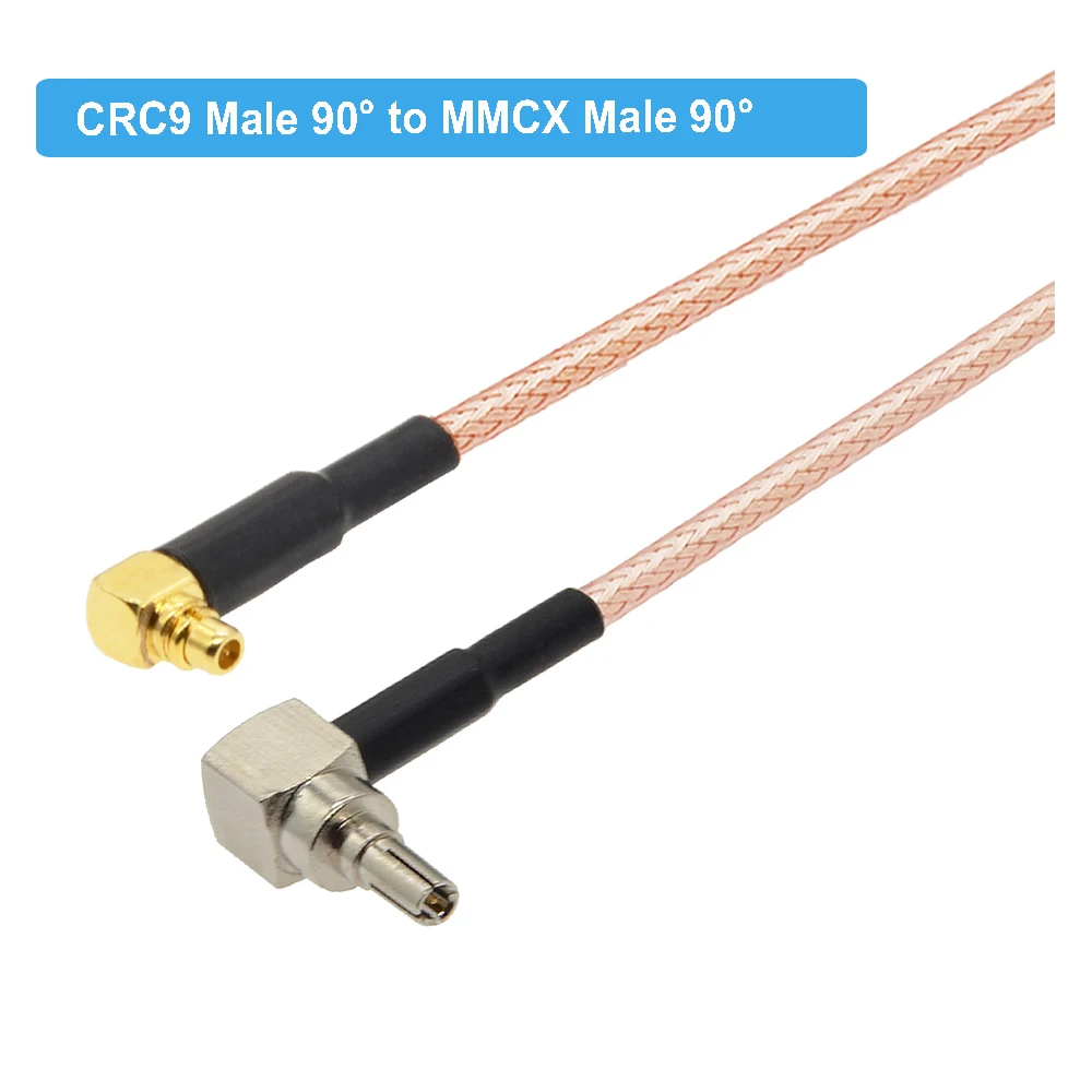 10 шт. CRC9 мужской правый угол к MMCX Женский Разъем RG316 RF коаксиальный кабель К Pigtail 3G