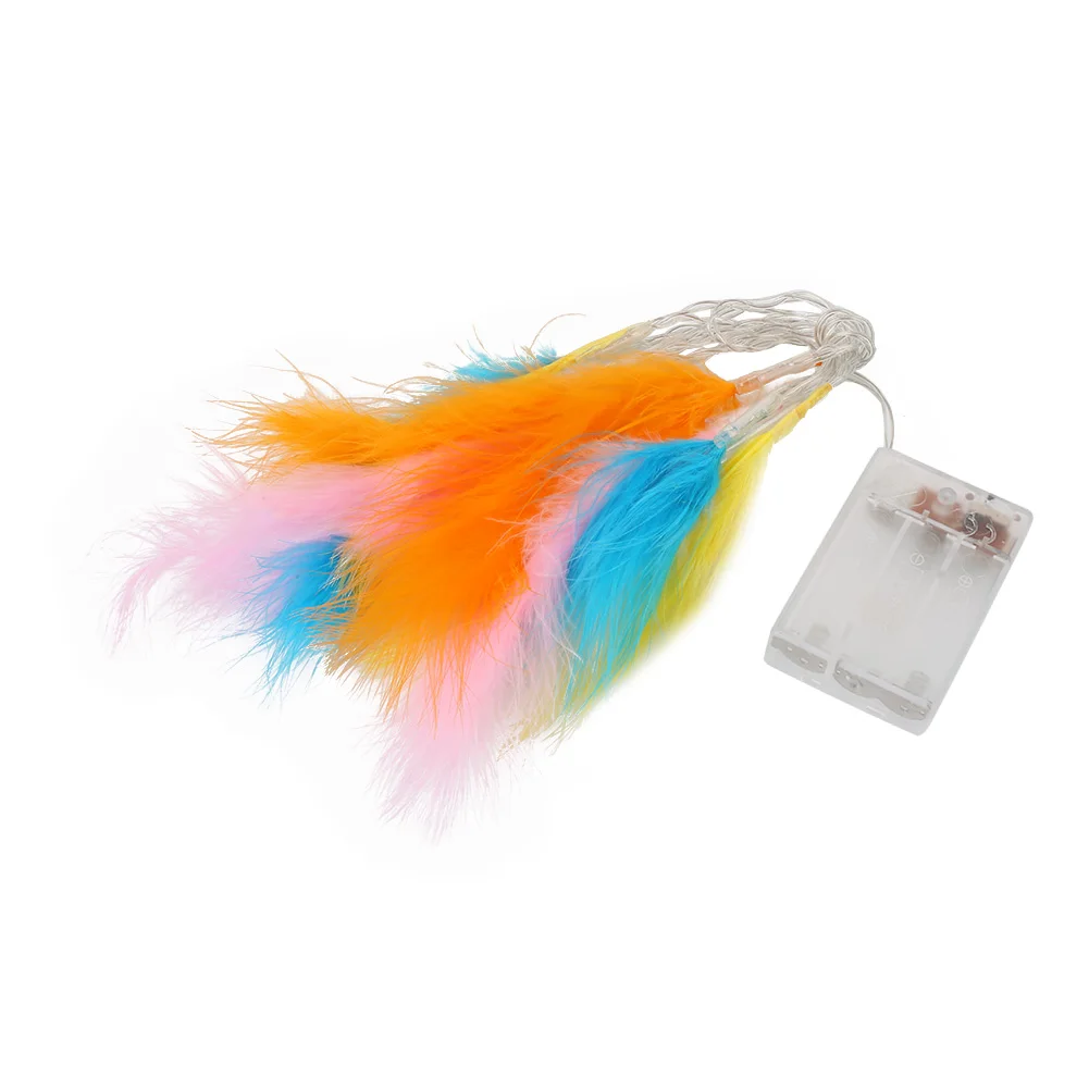 В форме пера световая гирлянда сказочные огни для свадьбы Рождественское