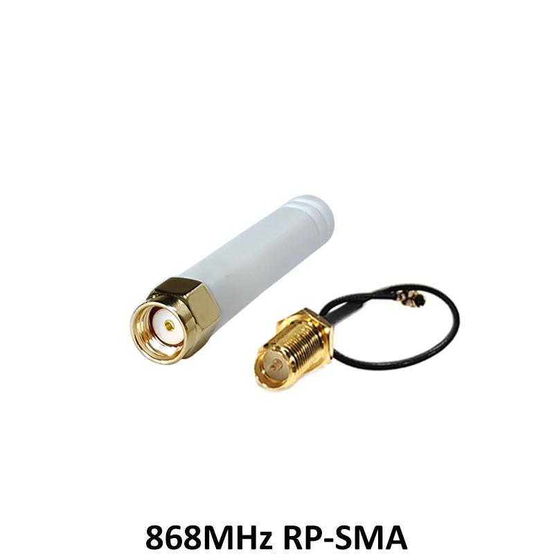 GRANDWISDOM 5pcs 868mhz antenna 3dbi sma female 915mhz lora module lorawan antene ipex 1 SMA male pigtail Extension Cable