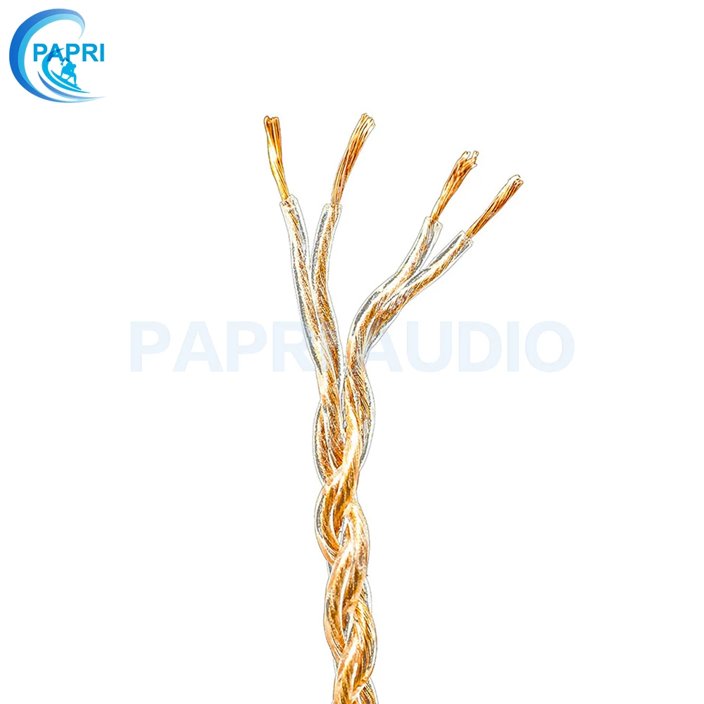 PAPRI MPS X 11 обновленный кабель для наушников DIY 99.9997% OCC Wire Hifi Audio Line динамика