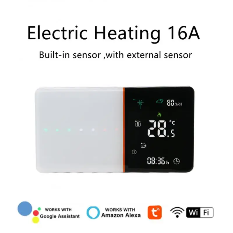 

BHT-005 Tuya WIFI Smart Thermostat EU Mount 95-240V Electric/Water Gas Boiler Thermostatic Valves Work With Alexa Google Home