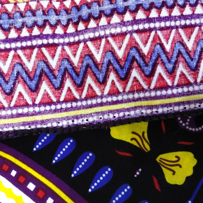 2019 красивое модное Африканское Платье с принтом Дашики из 100% хлопка коротким